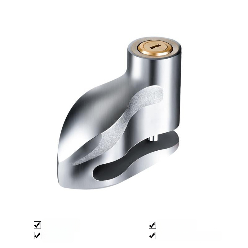 JcSp Jianshi disko stabdžių užraktas – aliuminio lydinys, universalus kelių ir kalnų dviračiams, motociklams ir elektrinėms transporto priemonėms, apsauga nuo vagių