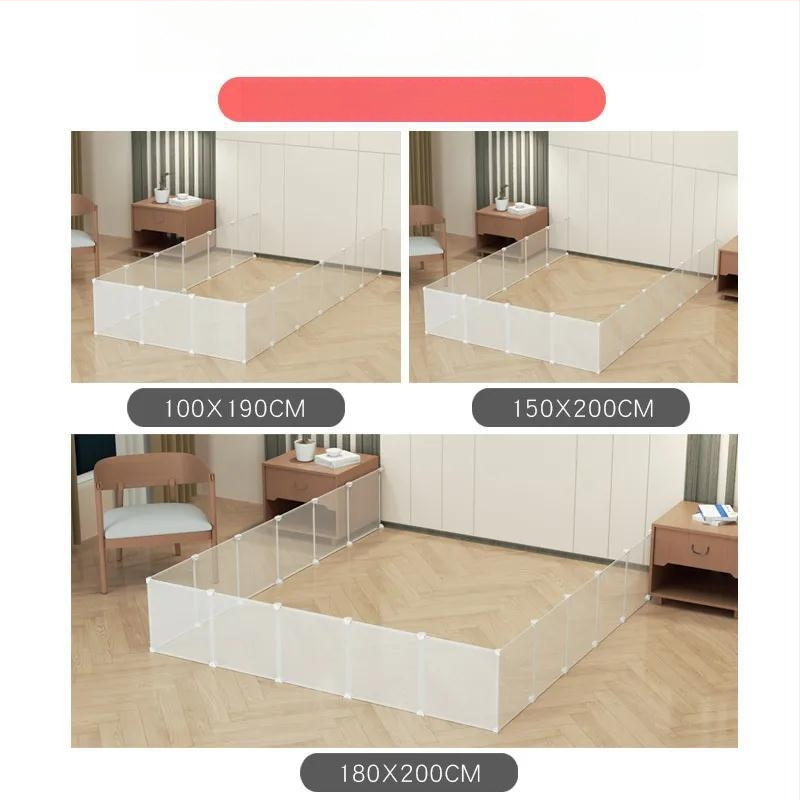 Plastová bariéra pod posteľou pre mačky