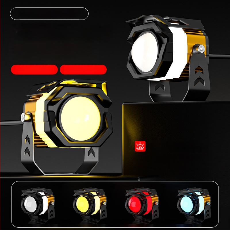 Motocykel LED projektor svetlomet, 30W, 12-85V, hliníková zliatina