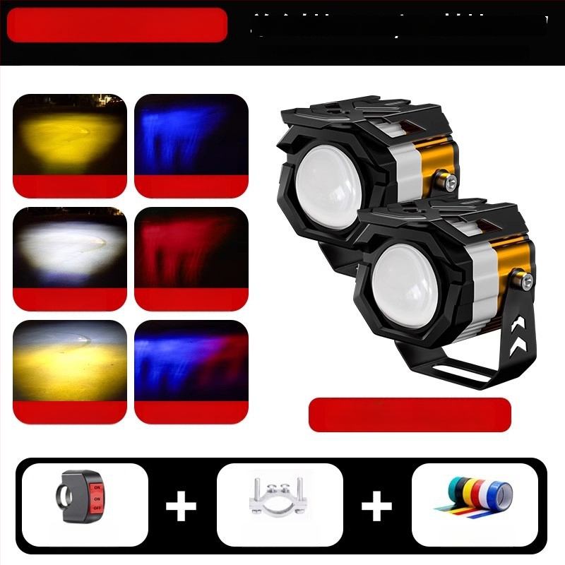 Motocykel LED projektor svetlomet, 30W, 12-85V, hliníková zliatina