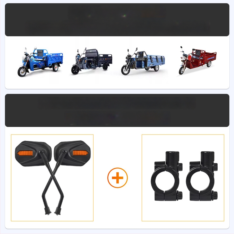 Zrkadlo spätného videnia pre motocykle a trojkolesové vozidlá | PC materiál | Mojielong