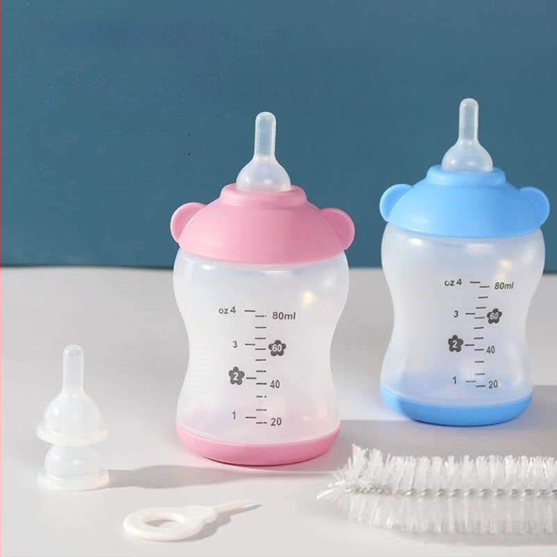 Plastikust lemmikloomade toitumispudel, mahutavus 100 ml, sobib kassidele, koertele ja hamstritele