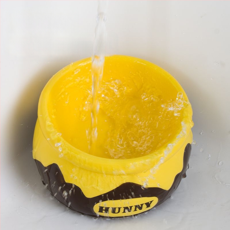 Keraamiline kasside toidukauss kõrge jalaga ja kaldu servaga — Bränd Juhui