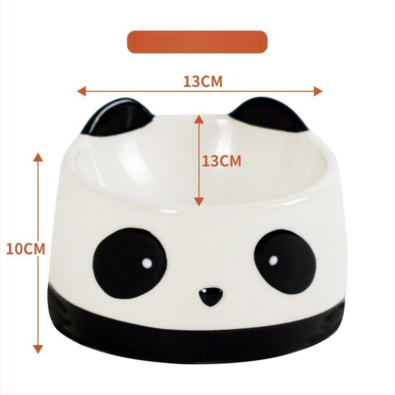 Keraamiline kasside toidukauss kõrge jalaga ja kaldu servaga — Bränd Juhui