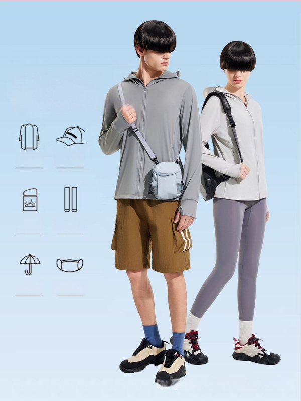 Išorinė vėjinė striukė su UPF50+ UV apsauga, kvėpuojanti, ultra lengva, greitai džiūsta, su gobtuvu