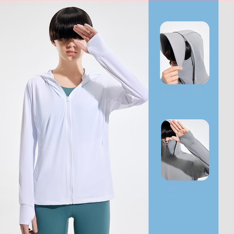 Išorinė vėjinė striukė su UPF50+ UV apsauga, kvėpuojanti, ultra lengva, greitai džiūsta, su gobtuvu
