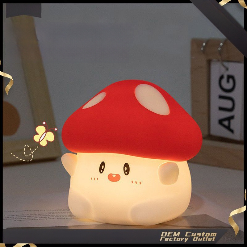 Seenemoodiga öövalgust magamistuppa – silikoonist varjund, sisseehitatud aku, karikatuuri stiil, USB laadimine, pinge ≤36V