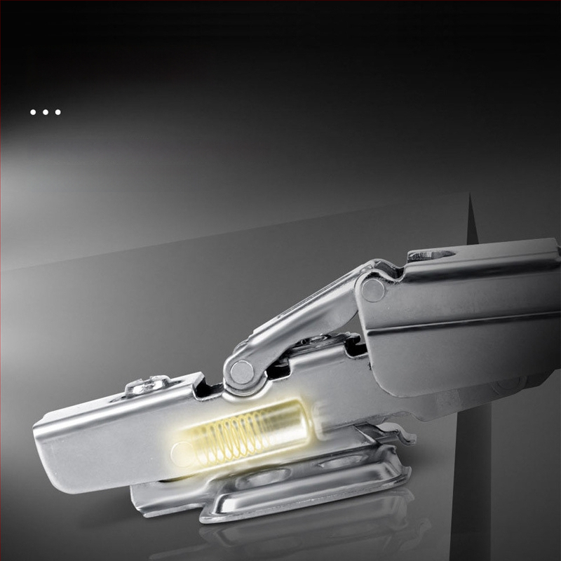 Guangdian hydraulický tlmiaci pánt pre drevené dvere a skrinky, niklovaný studený valcovaný oceľ, varianty 165/175/180 stupňov, rohové a veľké uhly