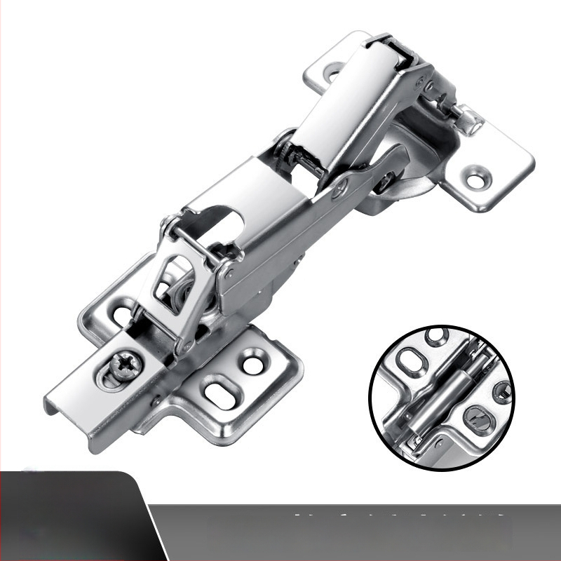 Guangdian hydraulický tlmiaci pánt pre drevené dvere a skrinky, niklovaný studený valcovaný oceľ, varianty 165/175/180 stupňov, rohové a veľké uhly