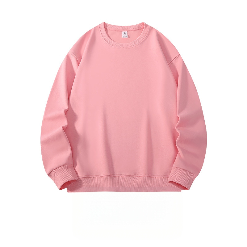 Ťažká bavlnená mikina, voľný strih, guľatý výstrih, dlhé rukávy