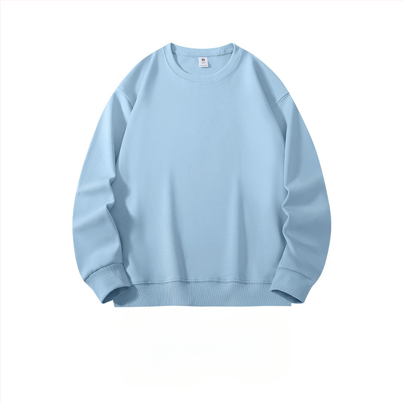 Ťažká bavlnená mikina, voľný strih, guľatý výstrih, dlhé rukávy