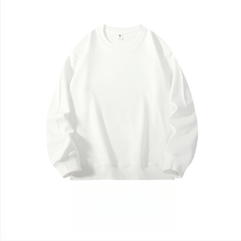 Ťažká bavlnená mikina, voľný strih, guľatý výstrih, dlhé rukávy