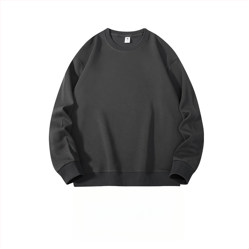 Ťažká bavlnená mikina, voľný strih, guľatý výstrih, dlhé rukávy