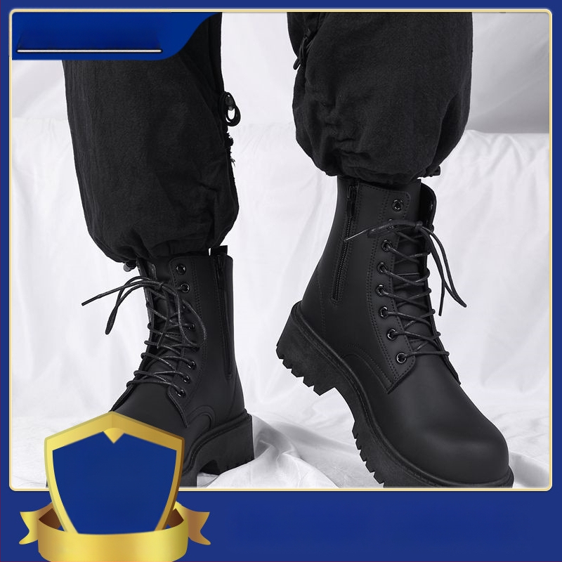 Muške čizme Martin, gornji dio od mikrovlaknaste kože, potplat od gume, bez podstavke, britanski stil