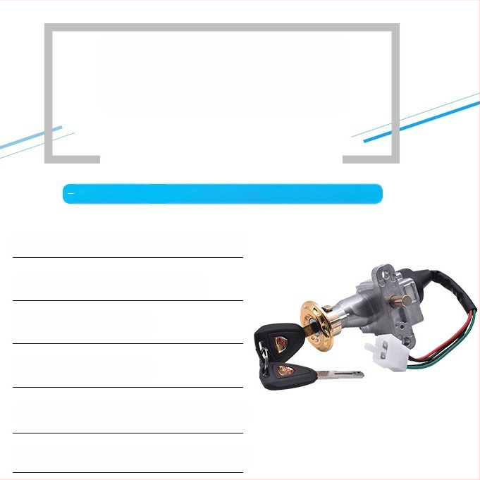 Elektrická zámka dverí pre elektrické vozidlá (Rozsah použitia: Elektrická zámka dverí; Model: Qiaoge; Značka: Mojielong)