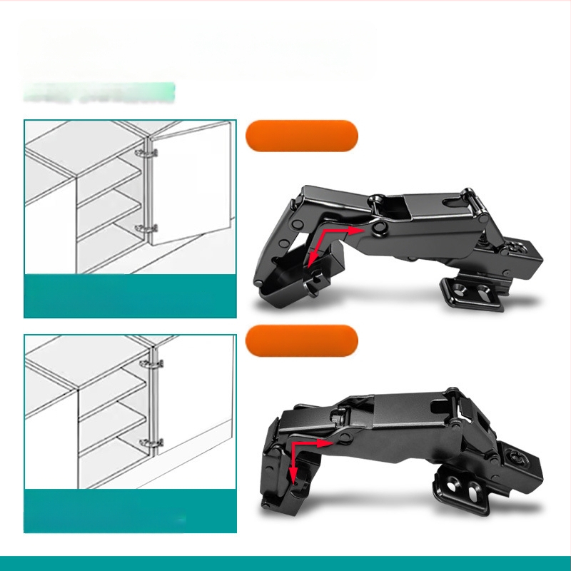 Pánt skrinkových dverí, 180° s hliníkovým rámom, Lei Qi