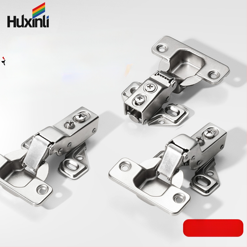 Pánt s krátkym ramenom pre dvere skríň a skriniek, americký štýl; materiál: studený valcovaný oceľ; povrch: meď-nikel; hydraulické tlmenie, tichý chod