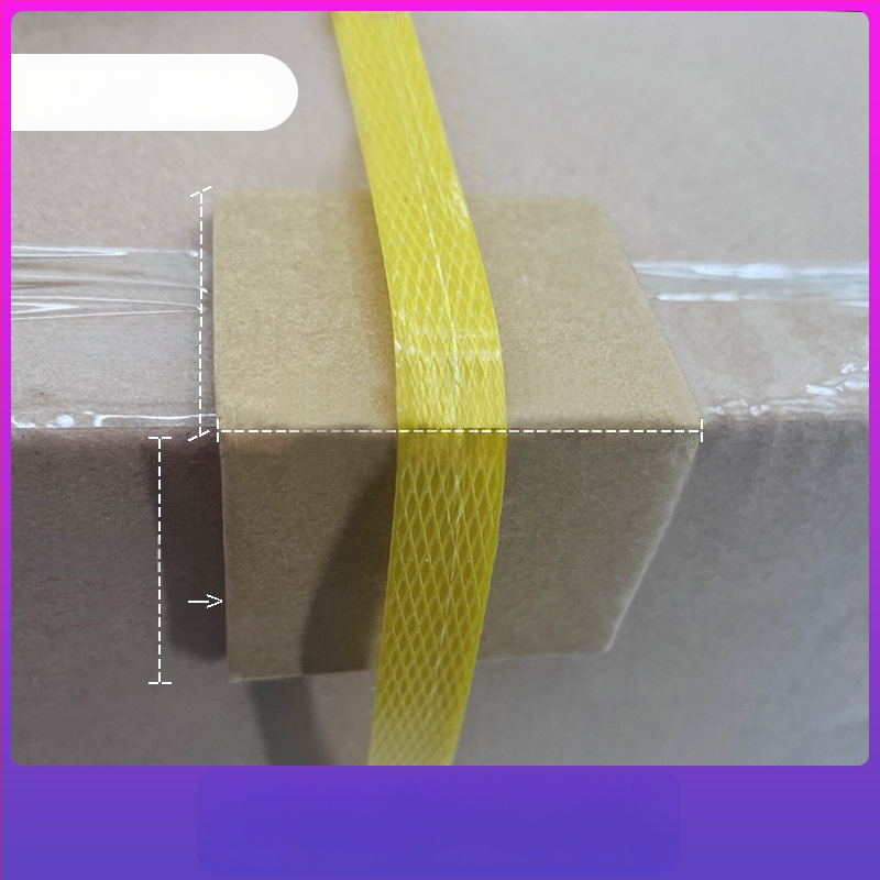 PP plastové rohové ochrany na balenie s protišmykovými sponami pre priemyselné balenie — typy L20/L32, papierové rohové ochrany 10 cm a 5 cm, pevný štýl 50 mm