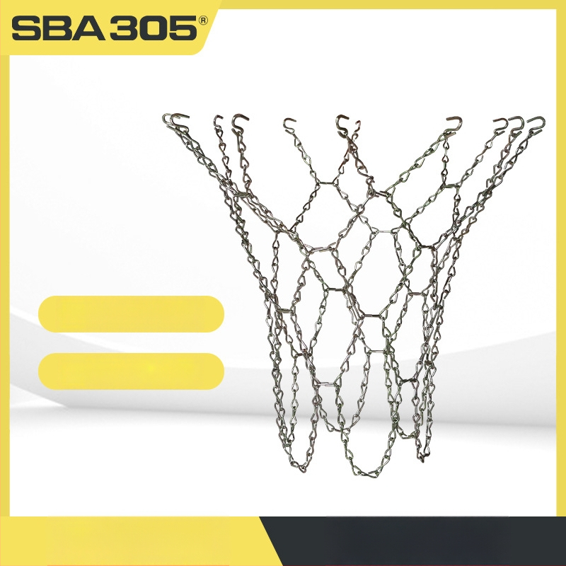 Korvpalli korvi võrk raua ahelaga, 1 kg tükk, 12 klambrit, SBA305