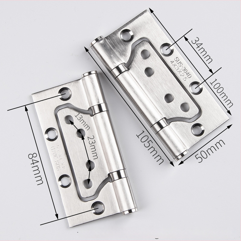 Pánt z nehrdzavejúcej ocele bez vŕtania, tichý chod, pre vnútorné dvere, štýl ľahký luxus