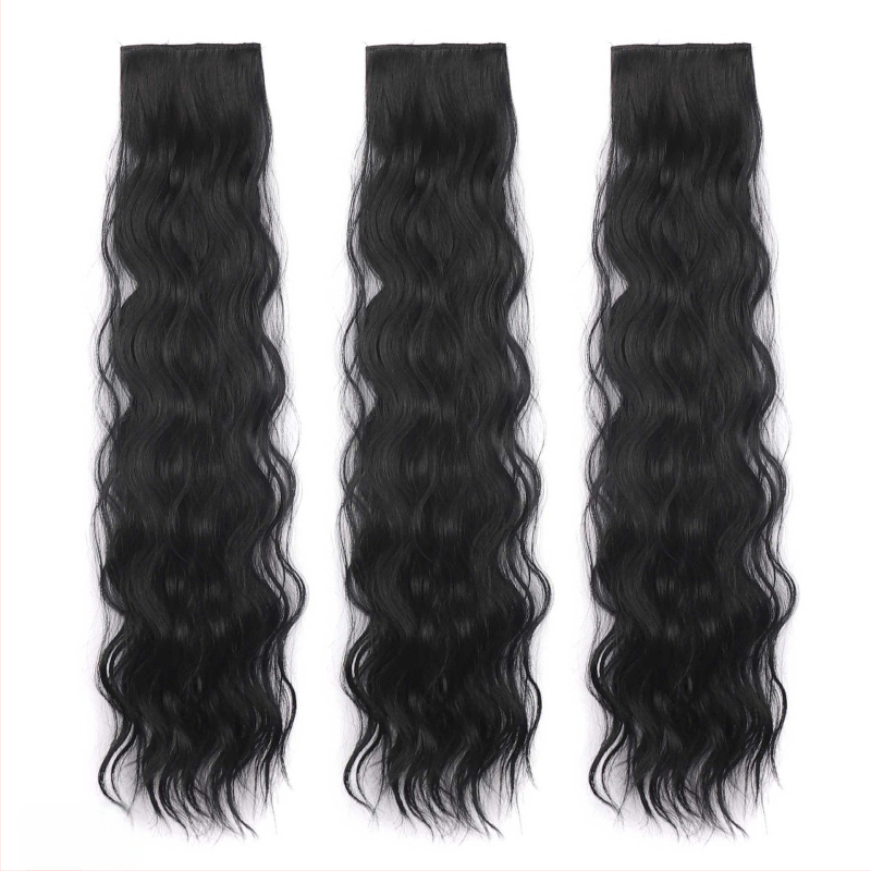 Vlasové časti 3P2D, kučeravé, domáca hodvábna vlákna, mechanické spracovanie, nie je možné farbiť ani perm