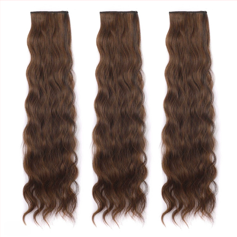 Vlasové časti 3P2D, kučeravé, domáca hodvábna vlákna, mechanické spracovanie, nie je možné farbiť ani perm