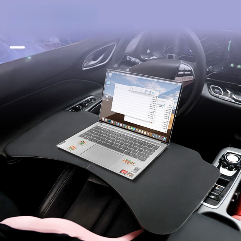 Amukeke Automašīnas piestiprinājamais saliekamais nelielais galda klājs – universāla saderība, griešanās, daudzfunkcionāls, saliekams, plastmasa, uzstādīšana ar klik-iekš