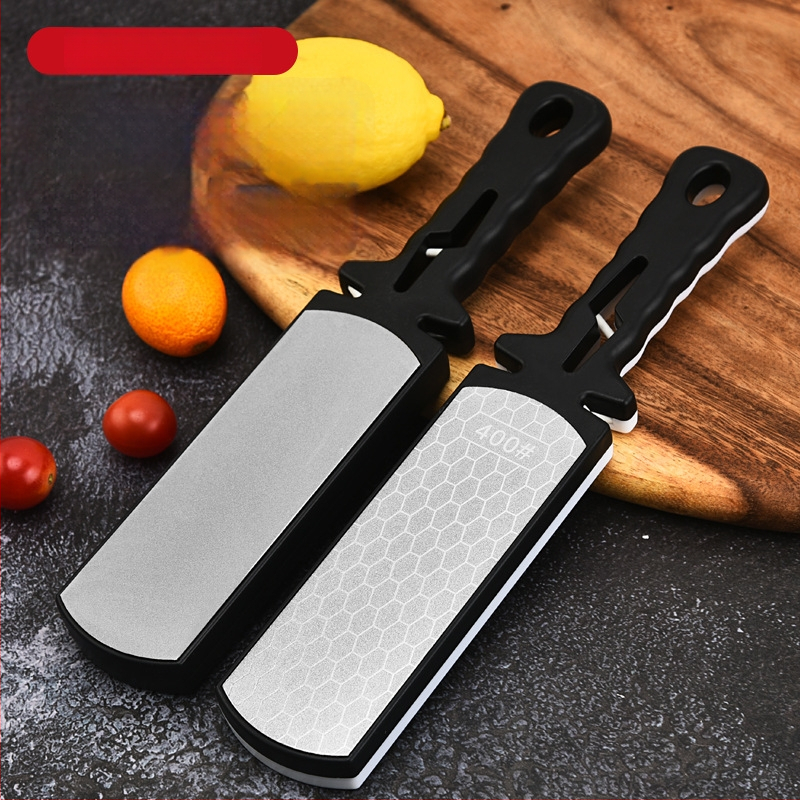 Diamantová brúska na nože - dvojstranná, 400 zrnitosti, pre kuchynské nože a nožnice