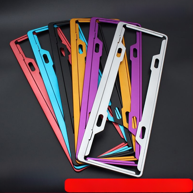 Rám na poznávaciu značku z nehrdzavejúcej ocele pre automobily, proti krádeži, univerzálny rám s hranou