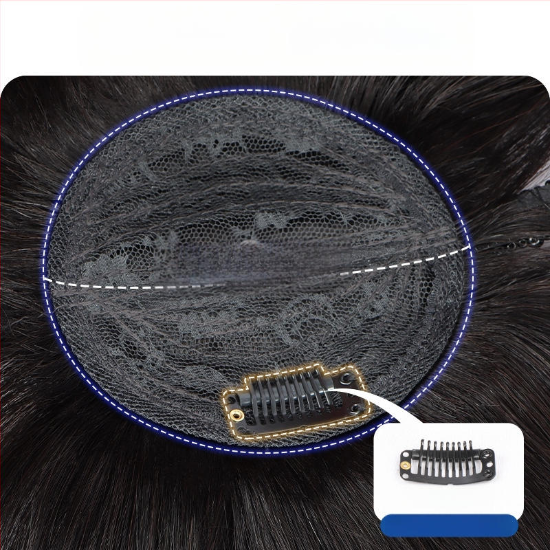 Časť paruky z pravých ľudských vlasov – rovné vlasy, kryštálová bandáž na hlavu, výmena vlasov v jednom kuse, farbenie možné
