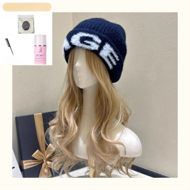 Integrovaná čiapková parochňa s dlhými kučeravými vlasmi, prirodzený štýl, vysokoteplotná hodvábna vlákna, mechanické spracovanie, nefarbená