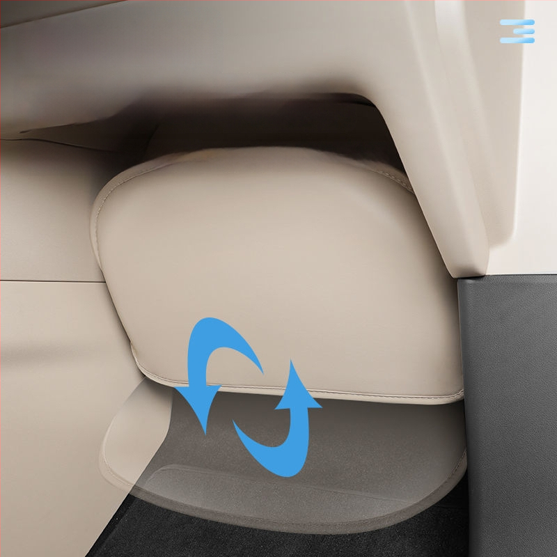 Pokrov ochranný pre nohu cestujúceho – model M9, Nappa koža, Tenganda značka, tlač loga dostupná