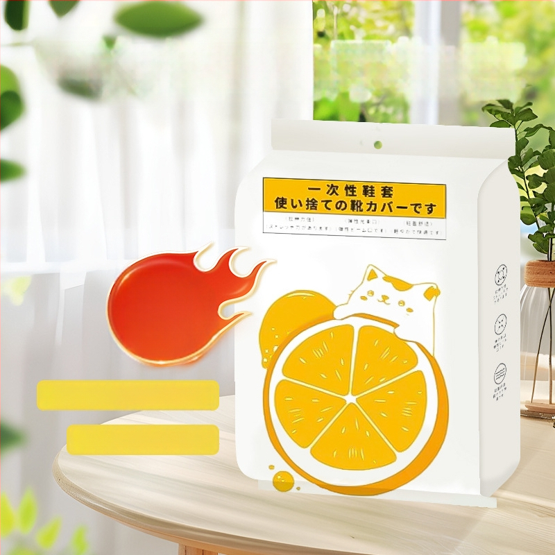 Jednorázové návleky na topánky z netkanej textílie, 0,3 mm, protišmyčné pre vnútorné použitie, vzor medveď, biologicky rozložiteľné