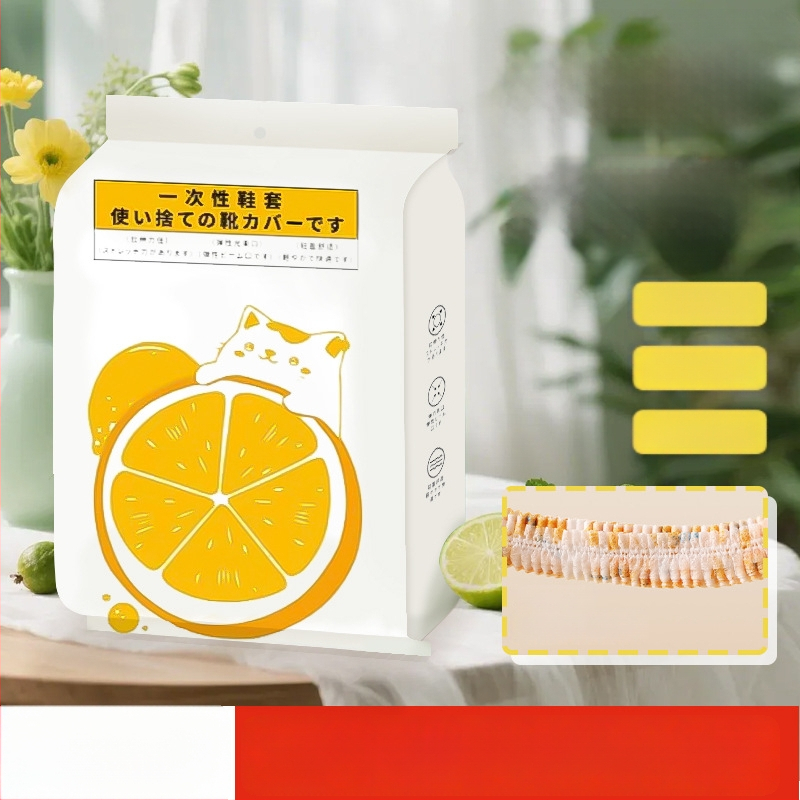 Jednorázové návleky na topánky z netkanej textílie, 0,3 mm, protišmyčné pre vnútorné použitie, vzor medveď, biologicky rozložiteľné