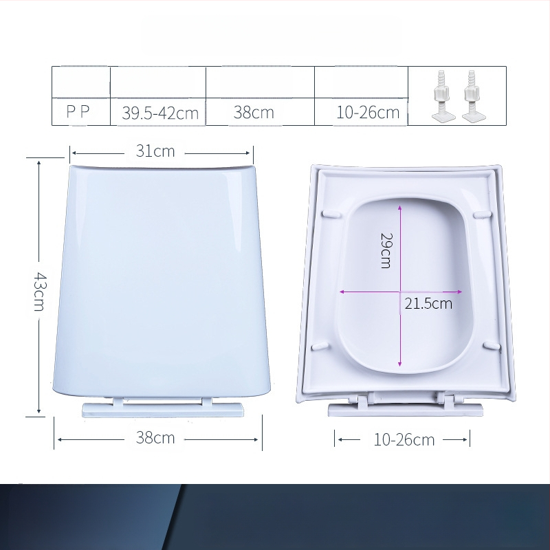 Toaletný kryt, trapézovitého tvaru, typ rebrík, PP doska, nastaviteľná vzdialenosť otvorov 10–25,5 mm, moderný minimalistický štýl