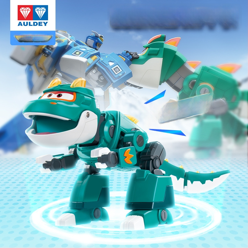 Transformovateľný dinosaurový robot so zvukom a svetlom a efektom hmly — Super Flying Hero, anime postava, pre vek 7–14 rokov