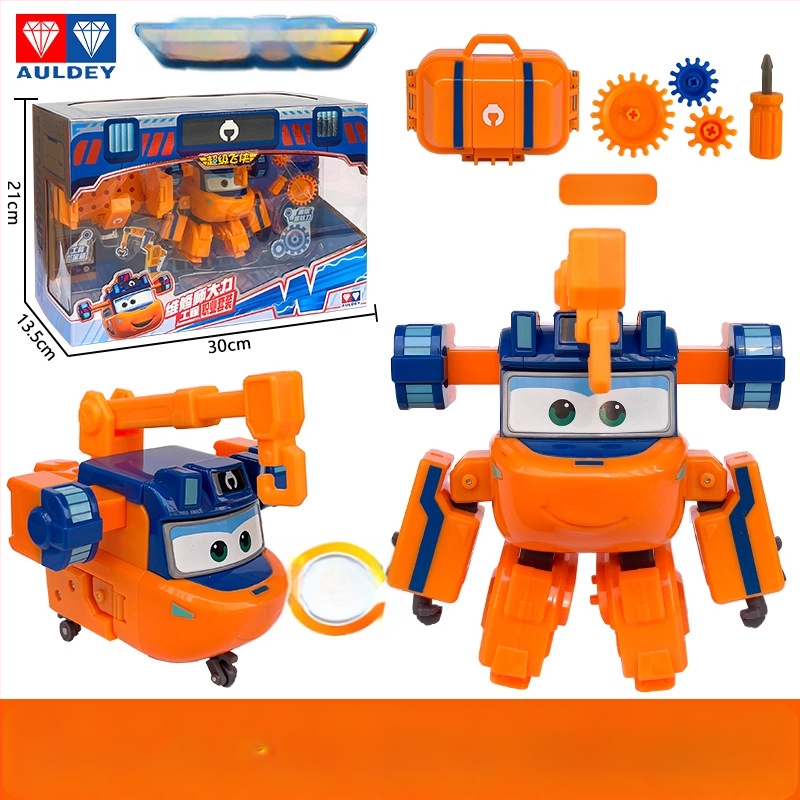 Transformovateľný dinosaurový robot so zvukom a svetlom a efektom hmly — Super Flying Hero, anime postava, pre vek 7–14 rokov