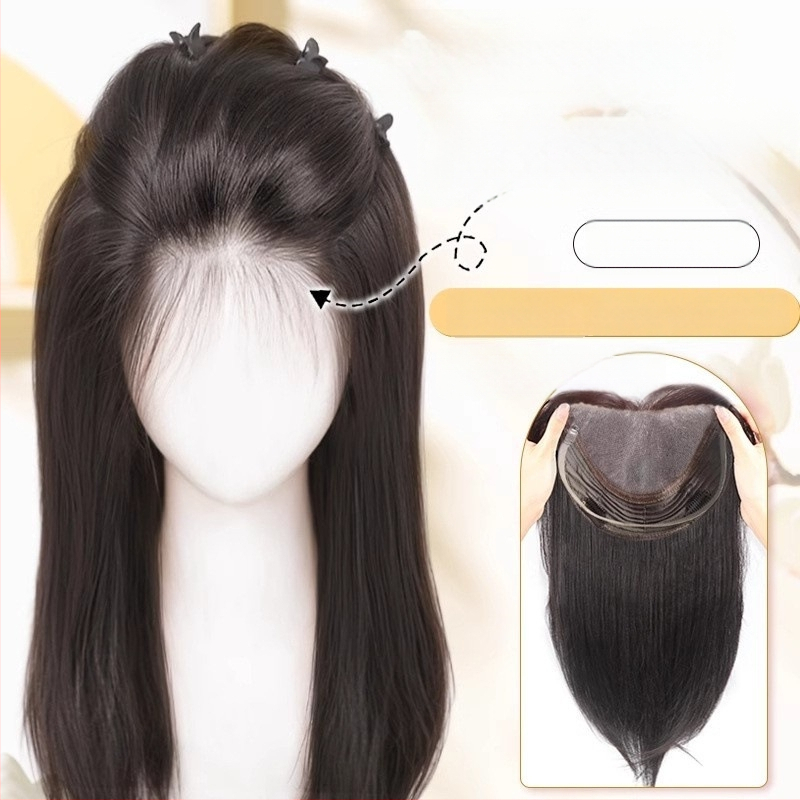 Frontalna parochňa s ručne tkanou sieťkou, pravé vlasy, model 830/845, pre ženy, vhodná na farbenie a úpravu