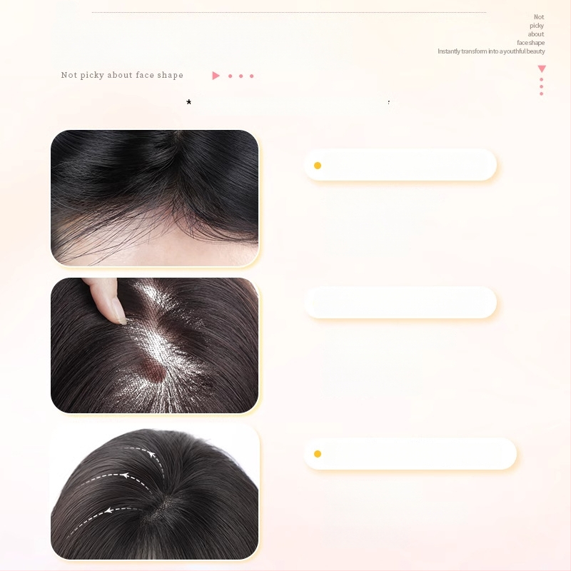 Frontalna parochňa s ručne tkanou sieťkou, pravé vlasy, model 830/845, pre ženy, vhodná na farbenie a úpravu