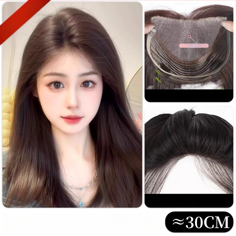 Frontalna parochňa s ručne tkanou sieťkou, pravé vlasy, model 830/845, pre ženy, vhodná na farbenie a úpravu