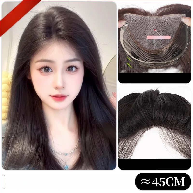 Frontalna parochňa s ručne tkanou sieťkou, pravé vlasy, model 830/845, pre ženy, vhodná na farbenie a úpravu