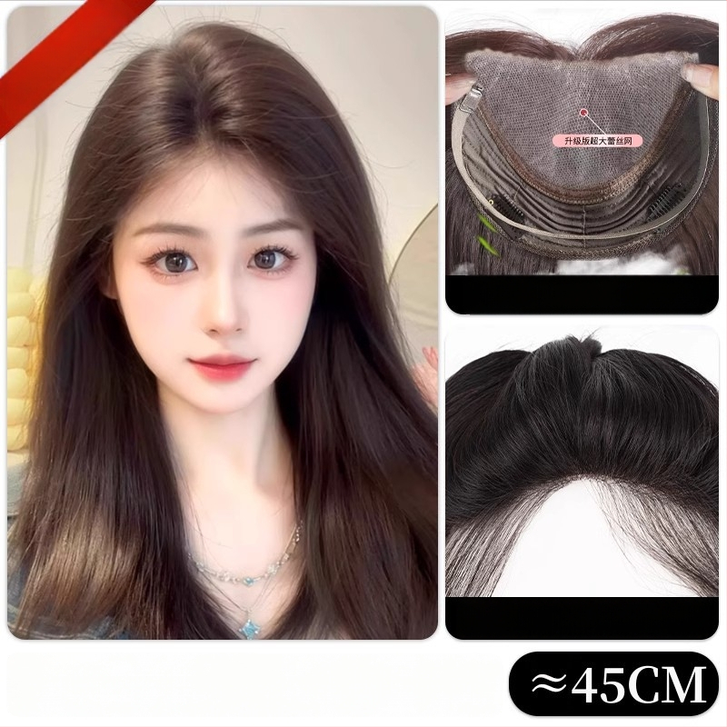 Frontalna parochňa s ručne tkanou sieťkou, pravé vlasy, model 830/845, pre ženy, vhodná na farbenie a úpravu