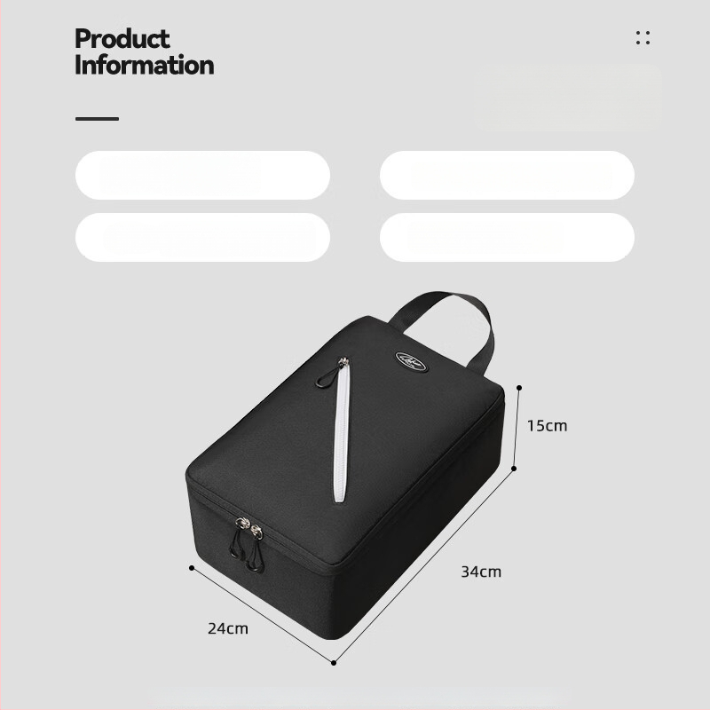 Cestovná taška na uskladnenie topánok – nylon, moderný minimalistický štýl, kód 6975, uvádzaná 2025