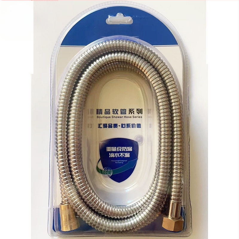 Roostevabast terasest duššivoolik, 0,8 nominaalne rõhk, 5–80°C, keermeline ühendus