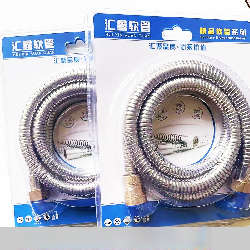 Roostevabast terasest duššivoolik, 0,8 nominaalne rõhk, 5–80°C, keermeline ühendus