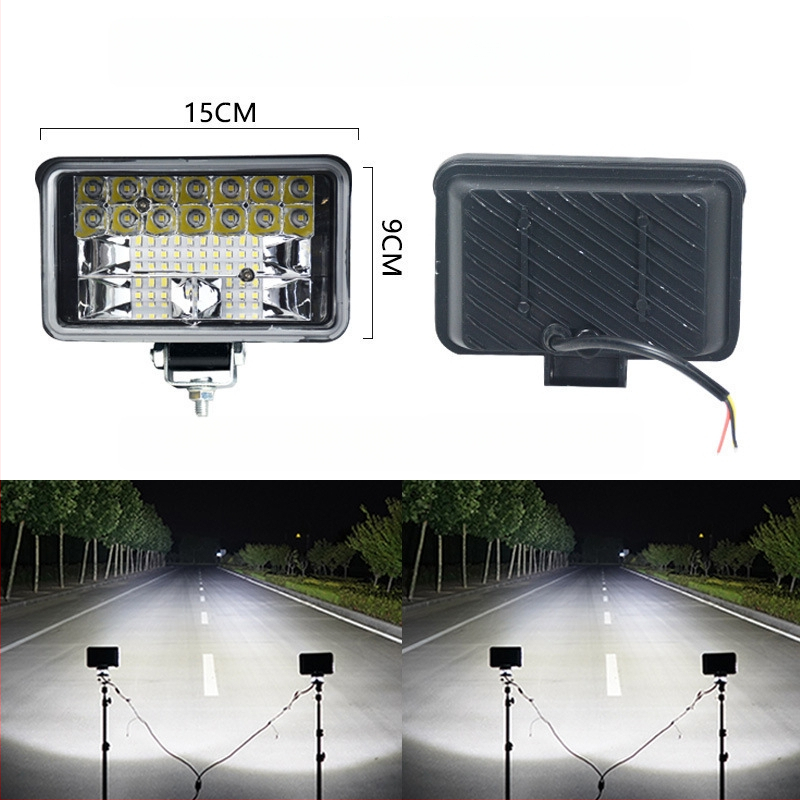 LED hlavné svetlo pre elektrický traktor a štvorkolesové vozidlo — 12-80V, vysoká jasnosť, diaľkové a blízke svetlo