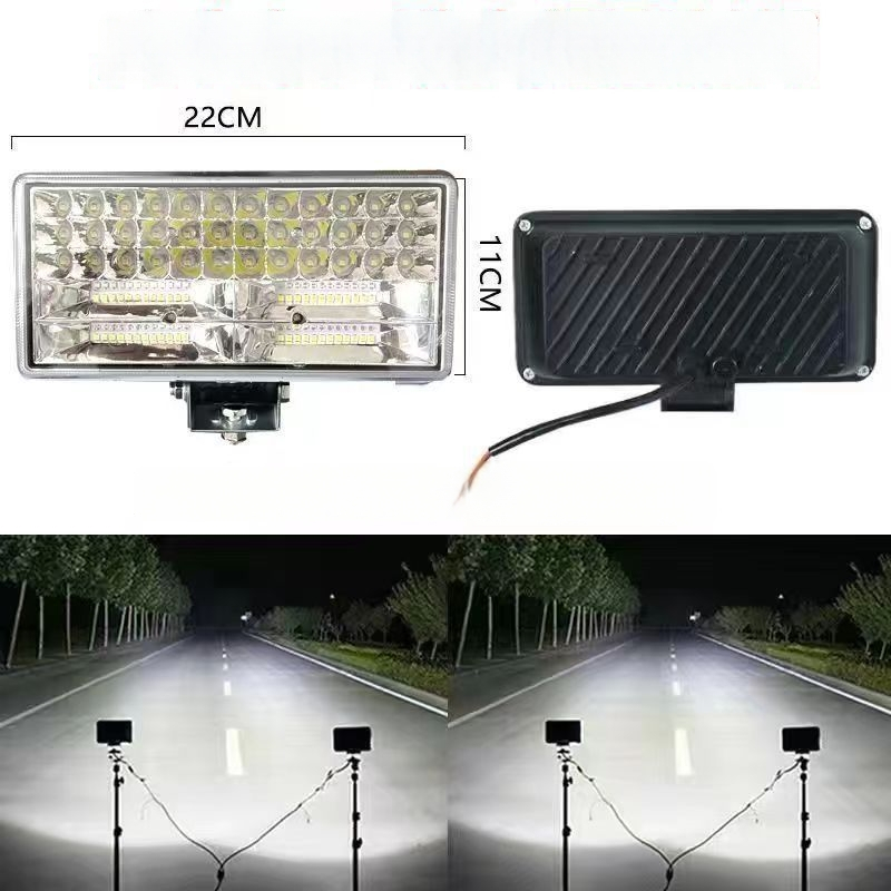 LED hlavné svetlo pre elektrický traktor a štvorkolesové vozidlo — 12-80V, vysoká jasnosť, diaľkové a blízke svetlo