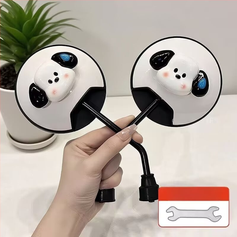 Zrkadlo spätné pre elektrické bicykle, roztomilý kreslený dizajn, široký výhľad, Zhengya montáž