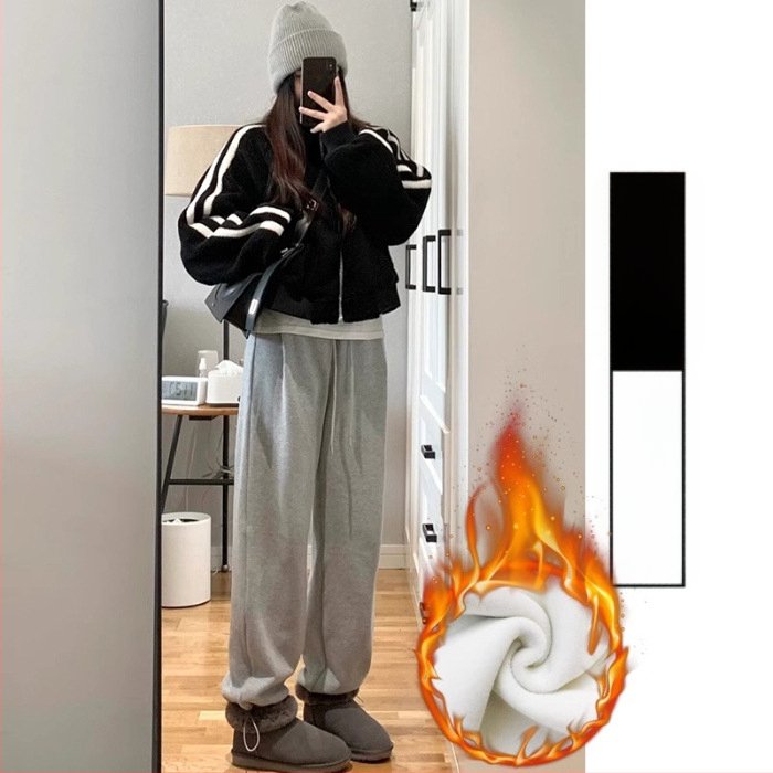 Tehotenské nohavice na jeseň-zimu, fleecové podšitie, vlnená zmes, voľný široký strih, dlhé, teplé, 50–70% vlnená zmes a 30–50% jahňacia vlna