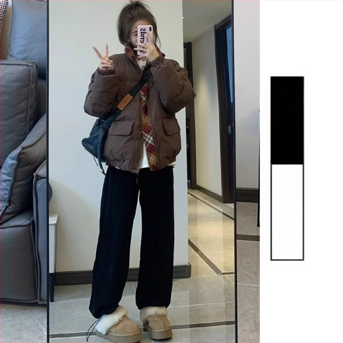 Tehotenské nohavice na jeseň-zimu, fleecové podšitie, vlnená zmes, voľný široký strih, dlhé, teplé, 50–70% vlnená zmes a 30–50% jahňacia vlna